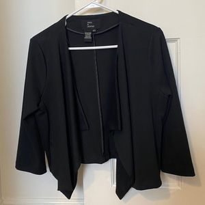 Jules and Leopold Open Front Black Blazer